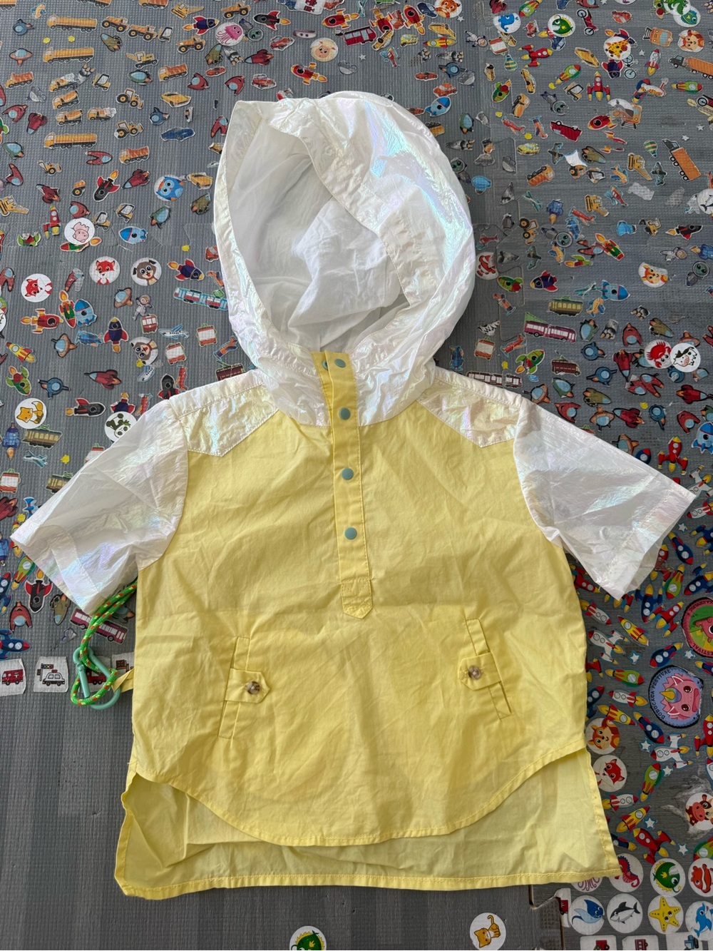 Tia Cibani toddler hoodie yellow short sleeve top